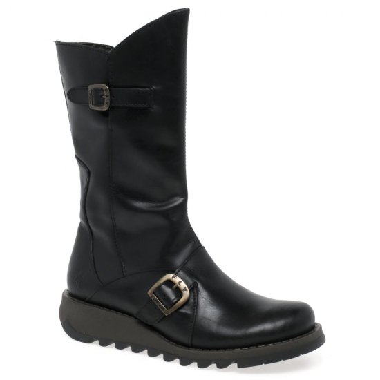 Mes 2 Womens Leather Calf Boots