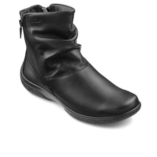 Whisper Womens Leather Wide Fit Ankle Boots