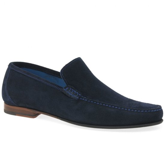 Nicholson Mens Suede Moccasin Shoes