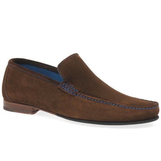 Nicholson Mens Suede Moccasin Shoes