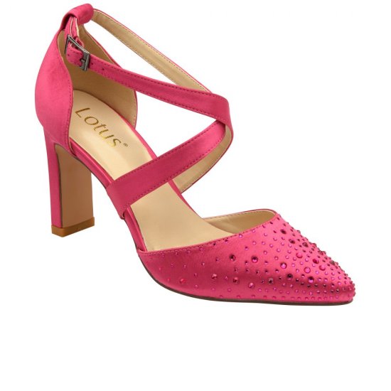 Leona Womens Strappy Court Shoes