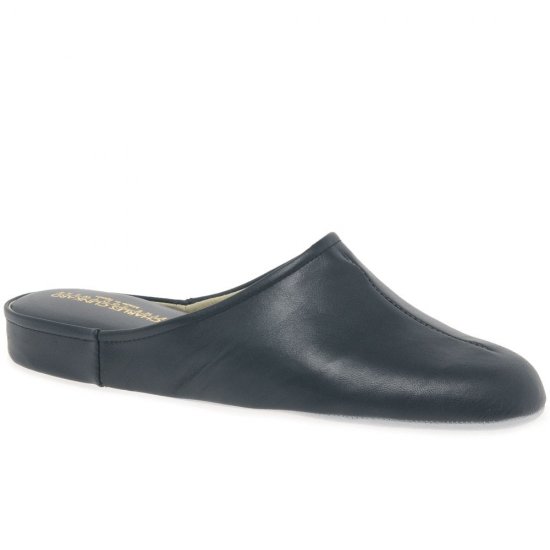 Gavin Mens Leather Slippers