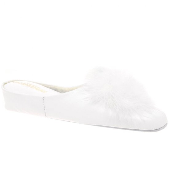 Pom-Pom II Leather Slipper
