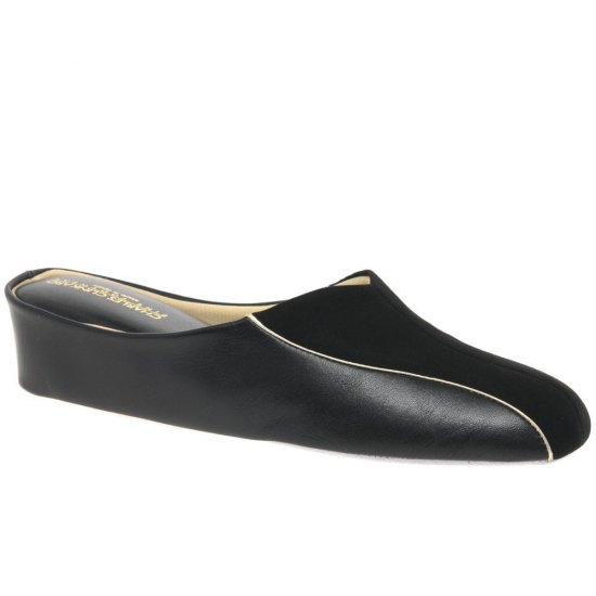 Martha Leather and Suede Slipper