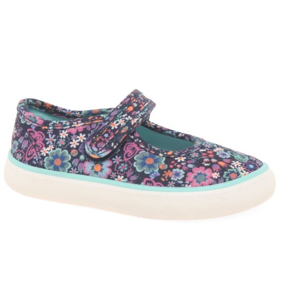 Busy Lizzie Girls Infant Canvas Shoes