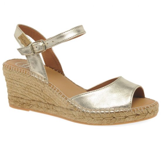 Sia-P Womens Wedge Heel Espadrille Sandals