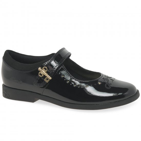 Lock Magic K Girls School Shoes