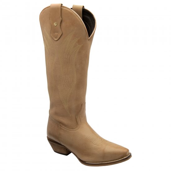 Dolly Womens Knee High Cowboy Style Boots