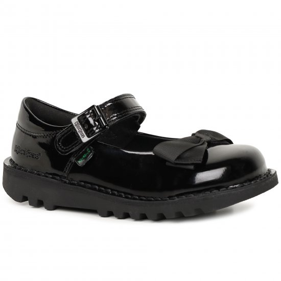 MJ Bow Girls Infant School Shoes