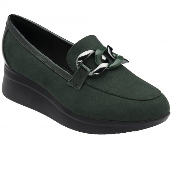 Georgette Womens Wedge Loafers