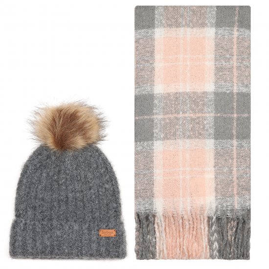 Saltburn Beanie & Tartan Scarf Set