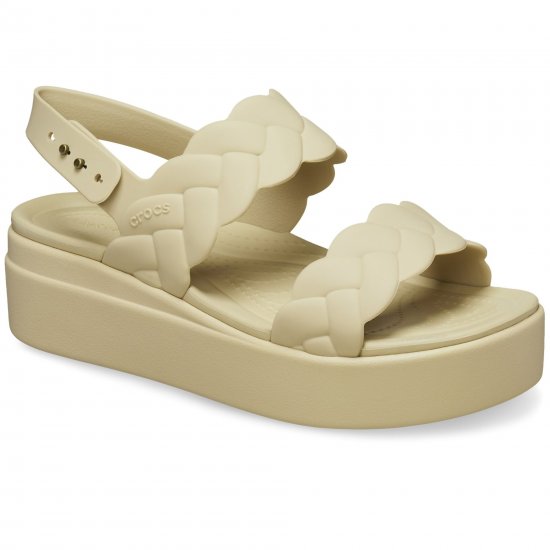 Brooklyn Woven Womens Low Wedge Sandals