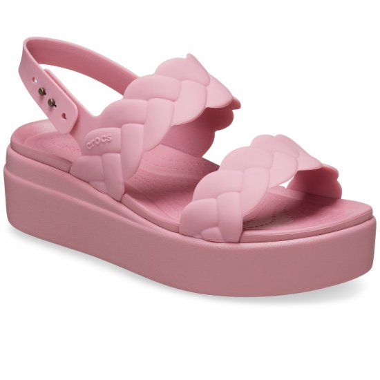 Brooklyn Woven Womens Low Wedge Sandals