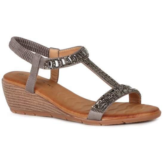 Macie Womens Wedge Heel Sandals