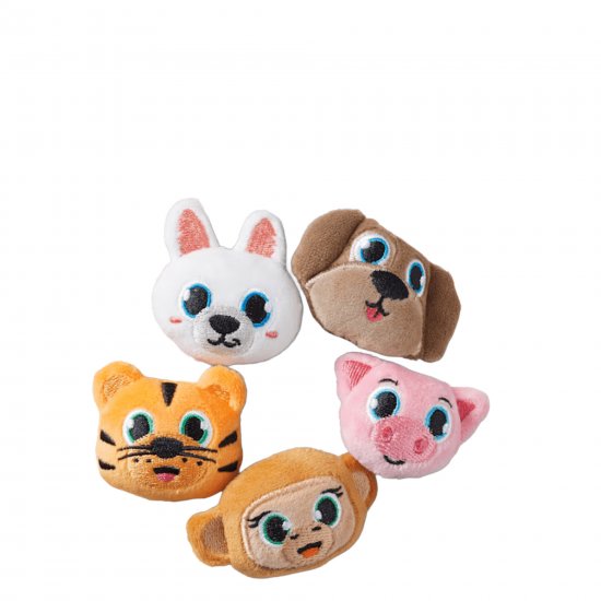 Fuzzy Animal Jibbitz 5 Pack
