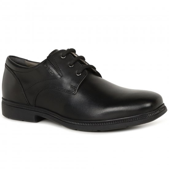 Junior Federico Plain Boys Senior School Shoes