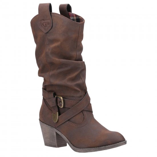 Sidestep Mid Calf Western Boot