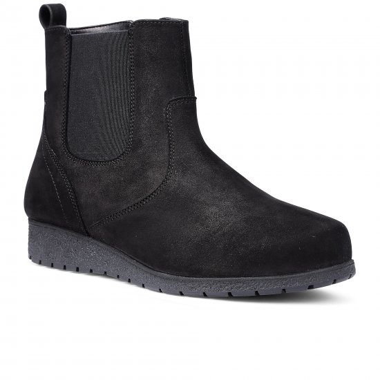 Exeter Womens Low Wedge Boots