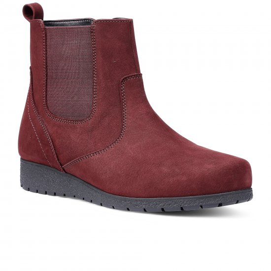Exeter Womens Low Wedge Boots