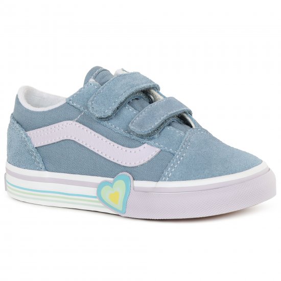 Old Skool V Heart Girls Infant Canvas Shoes