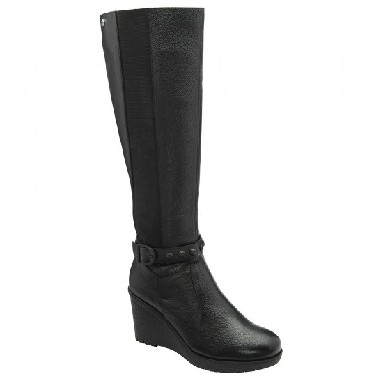 Arkle Womens Knee High Wedge Boots