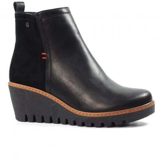 Pixie Womens Wedge Ankle Boots