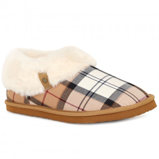 Eloise Tartan Bootie Slippers