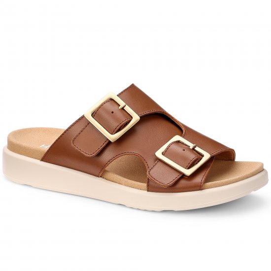 Corsica Womens Wide Fit Slip On Sandals
