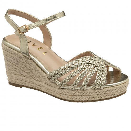 Grundy Womens Wedge Sandals