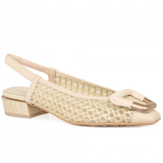 Azucena Womens Low Heeled Slingbacks
