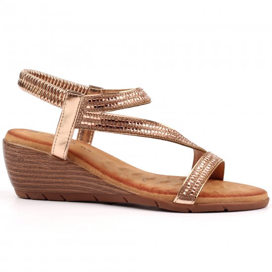 Darci Womens Wedge Sandals