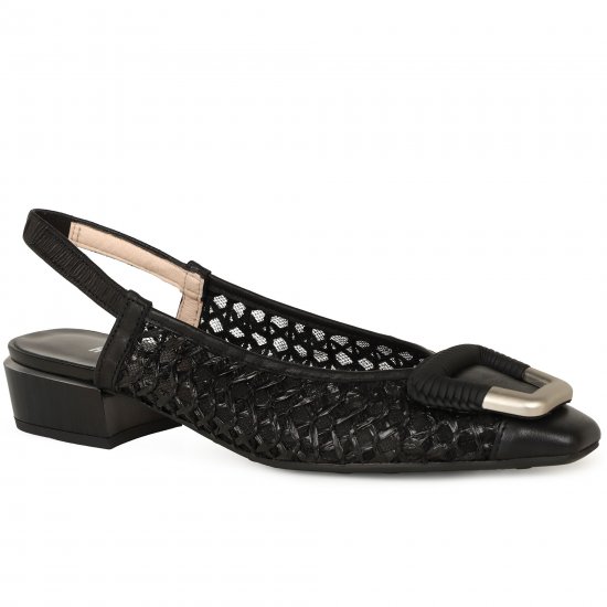 Azucena Womens Low Heeled Slingbacks