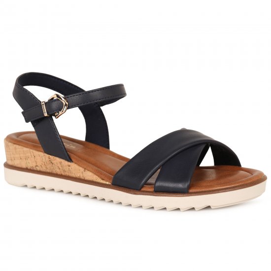 Carnation Womens Low Wedge Sandals