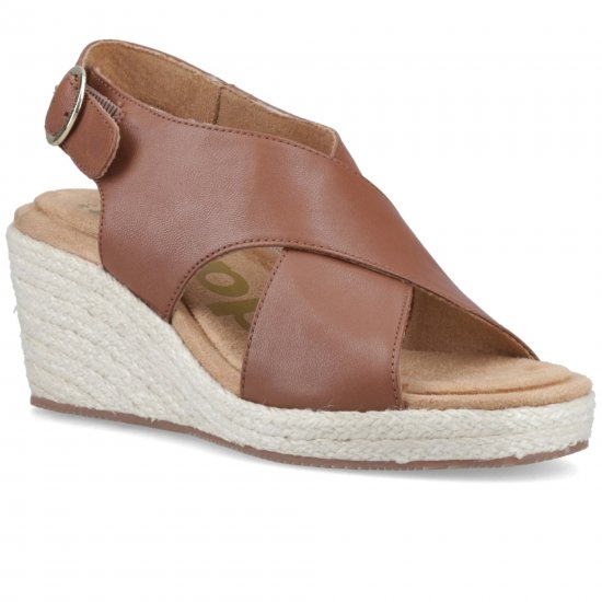 Willow Rattan Womens Wedge Sandals