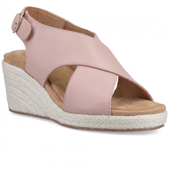 Willow Rattan Womens Wedge Sandals