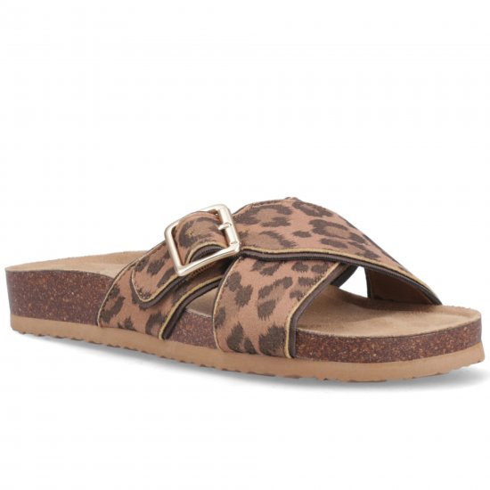 Annie Tigg Leopard Womens Sandals