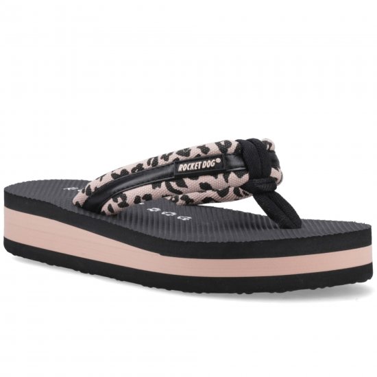 Monica Leon Leopard Womens Sandals