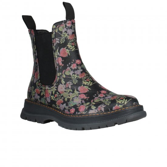 Peyton 05 Floral Womens Chelsea Boots