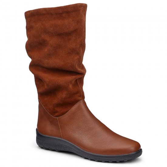 Mystery Womens Wide Fit Knee Length Boots