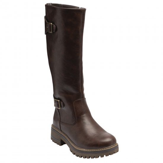 Sazerac Womens Wide Fit Knee High Boots