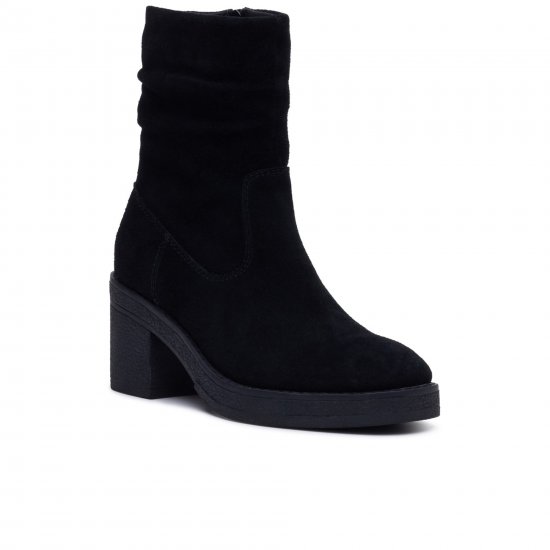 Flora Ruched Womens Ankle Boots