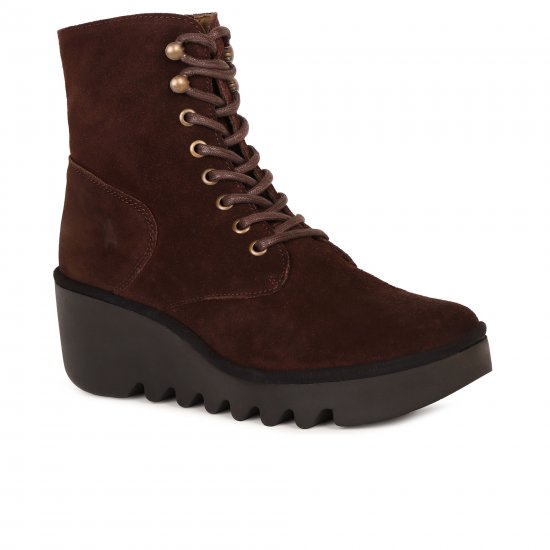 Birr Womens Wedge Heel Boots